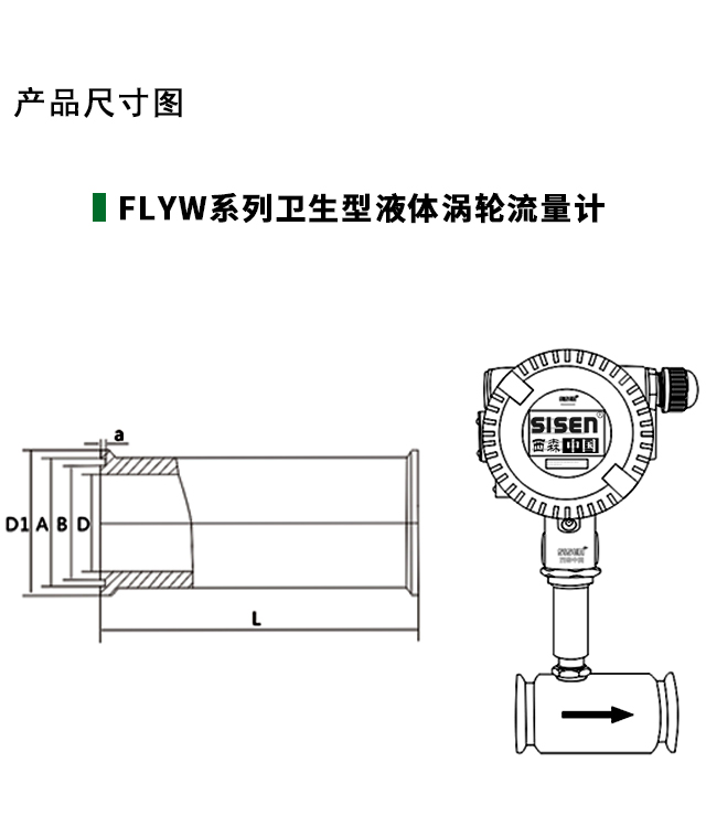 衛生型液體渦輪流量計