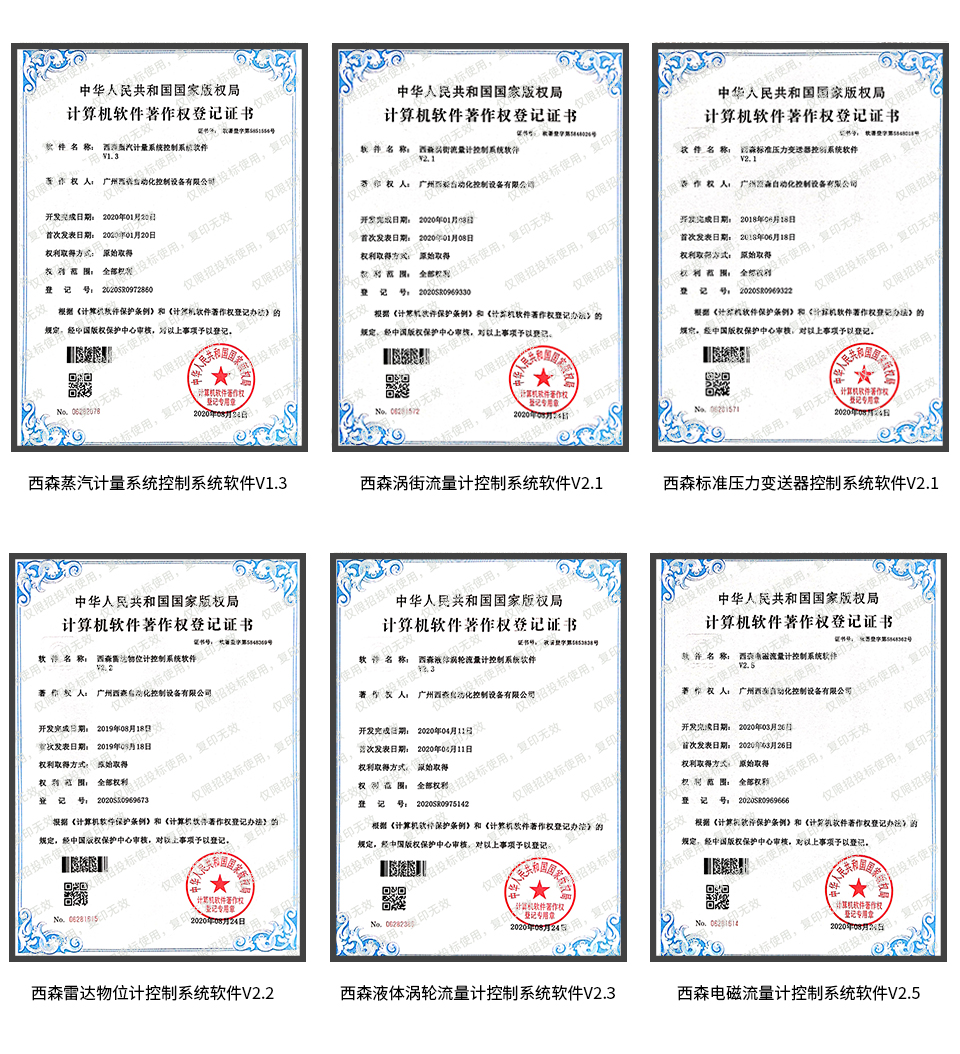 計算機軟件著作權登記證書