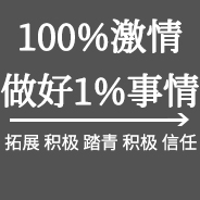 100%激情做好1%事情