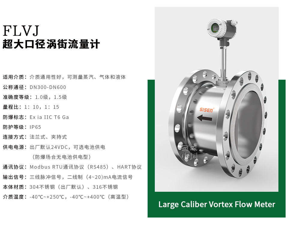 超大口徑渦街流量計