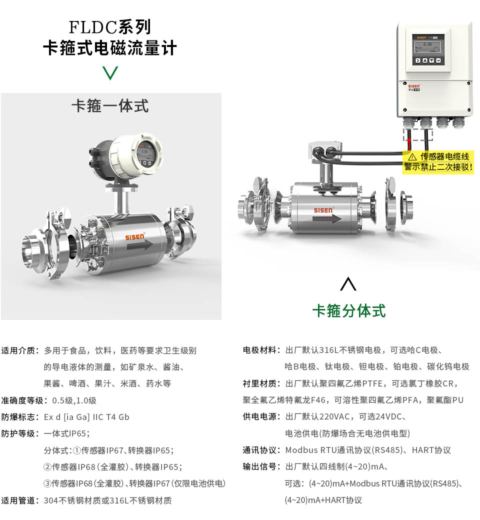 卡箍式電磁流量計-廠家