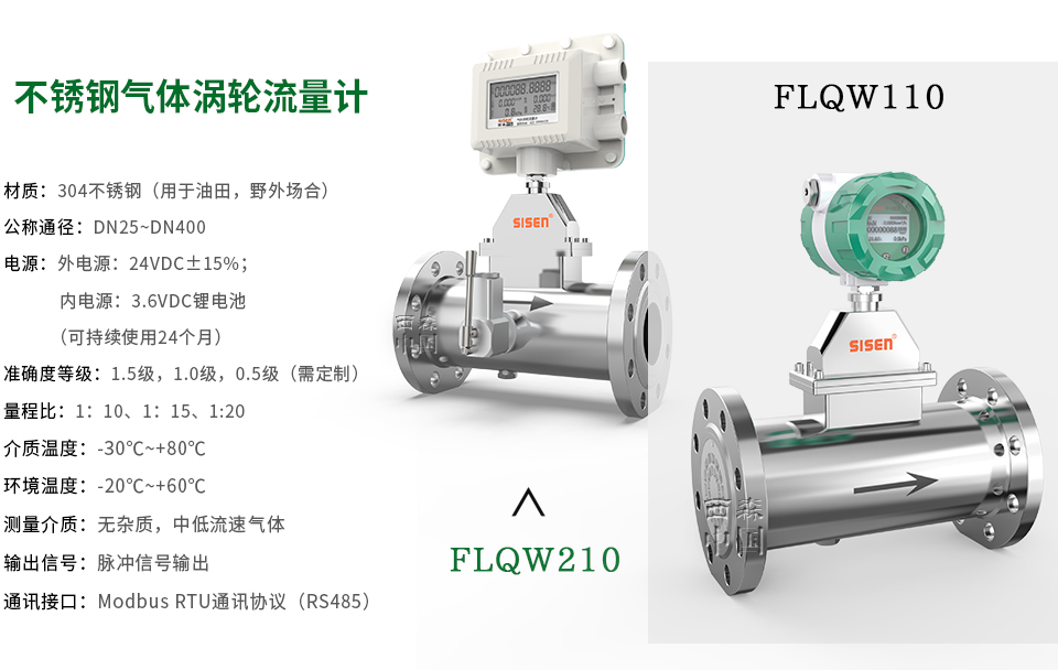 FLQW系列不銹鋼氣體渦輪流量計-廠家